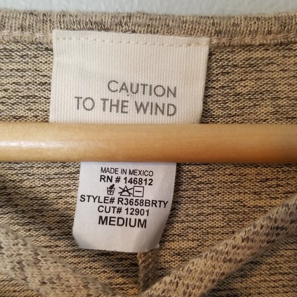 Caution to the Wind Crisscross Bell Sleeve Top - Picture 3 of 6